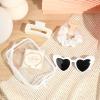 imageDEEKA 5 Pcs Bridesmaid Proposal Bag Set Gift Clear Makeup Toiletry Bag Bachelorette Party Favors Sunglasses Hair Claw Clips Scrunchies Knot Bracelets Bridal Wedding Party Gifts Sage GreenWhite