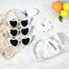 imageDEEKA 5 Pcs Bridesmaid Proposal Bag Set Gift Clear Makeup Toiletry Bag Bachelorette Party Favors Sunglasses Hair Claw Clips Scrunchies Knot Bracelets Bridal Wedding Party Gifts Sage GreenWhite