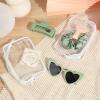 imageDEEKA 5 Pcs Bridesmaid Proposal Bag Set Gift Clear Makeup Toiletry Bag Bachelorette Party Favors Sunglasses Hair Claw Clips Scrunchies Knot Bracelets Bridal Wedding Party Gifts Sage GreenSage Green