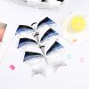 imageDEEKA 6 PCS 7quot Large Glitter Cheer Bows Three Colored Stiff Rhinestone Cheer Hair Bows Elastic Band Competition Bows for Cheerleader Softball Team Girls Sports GreenBlackWhiteGlitter WhiteRoyal BlueBlack
