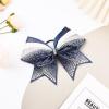 imageDEEKA 6 PCS 7quot Large Glitter Cheer Bows Three Colored Stiff Rhinestone Cheer Hair Bows Elastic Band Competition Bows for Cheerleader Softball Team Girls Sports GreenBlackWhiteGlitter NavySilverWhite