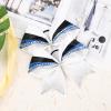 imageDEEKA 6 PCS 7quot Large Glitter Cheer Bows Three Colored Stiff Rhinestone Cheer Hair Bows Elastic Band Competition Bows for Cheerleader Softball Team Girls Sports GreenBlackWhiteGlitter WhiteRoyal BlueBlack
