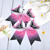 imageDEEKA 6PCS 8quot Large Glitter Black Cheer Bows with Full Shiny Rhinestones Multicolored Shimmer Cheer Hair Bows Elastic Band Ponytail Holder for Cheerleader Girls SportsBlackGlitter WhitePinkBlackRhinestone