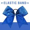imageDEEKA 6PCS 8quot Large Glitter Black Cheer Bows with Full Shiny Rhinestones Multicolored Shimmer Cheer Hair Bows Elastic Band Ponytail Holder for Cheerleader Girls SportsBlackGlitter Royal BlueFull Rhinestone