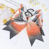 imageDEEKA 6PCS 8quot Large Glitter Black Cheer Bows with Full Shiny Rhinestones Multicolored Shimmer Cheer Hair Bows Elastic Band Ponytail Holder for Cheerleader Girls SportsBlackGlitter WhiteOrangeBlackRhinestone