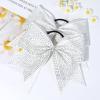 imageDEEKA 6PCS 8quot Large Glitter Black Cheer Bows with Full Shiny Rhinestones Multicolored Shimmer Cheer Hair Bows Elastic Band Ponytail Holder for Cheerleader Girls SportsBlackGlitter WhiteFull Rhinestone
