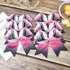 imageDEEKA 6PCS 8quot Large Glitter Black Cheer Bows with Full Shiny Rhinestones Multicolored Shimmer Cheer Hair Bows Elastic Band Ponytail Holder for Cheerleader Girls SportsBlackGlitter WhitePinkBlackRhinestone