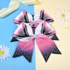 imageDEEKA 6PCS 8quot Large Glitter Black Cheer Bows with Full Shiny Rhinestones Multicolored Shimmer Cheer Hair Bows Elastic Band Ponytail Holder for Cheerleader Girls SportsBlackGlitter WhitePinkBlackRhinestone
