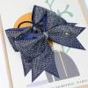 imageDEEKA 6PCS 8quot Large Glitter Black Cheer Bows with Full Shiny Rhinestones Multicolored Shimmer Cheer Hair Bows Elastic Band Ponytail Holder for Cheerleader Girls SportsBlackGlitter NavyFull Rhinestone