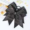 imageDEEKA 6PCS 8quot Large Glitter Black Cheer Bows with Full Shiny Rhinestones Multicolored Shimmer Cheer Hair Bows Elastic Band Ponytail Holder for Cheerleader Girls SportsBlackGlitter BlackFull Rhinestone