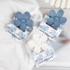 imageDEEKA Bachelorette Party Favors Bridesmaid Proposal Gifts 8 Pack Flower Hair Claw Clips with Floral Card Large Hair Clips Bridal Party Gift for Bridesmaids Last Toast On The CoastWhiteDusty Blue