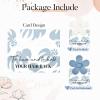 imageDEEKA Bachelorette Party Favors Bridesmaid Proposal Gifts 8 Pack Flower Hair Claw Clips with Floral Card Large Hair Clips Bridal Party Gift for Bridesmaids Last Toast On The CoastWhiteDusty Blue