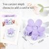 imageDEEKA Bachelorette Party Favors Bridesmaid Proposal Gifts 8 Pack Flower Hair Claw Clips with Floral Card Large Hair Clips Bridal Party Gift for Bridesmaids Last Toast On The CoastWhitePurple