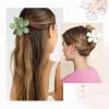 imageDEEKA Bachelorette Party Favors Bridesmaid Proposal Gifts 8 Pack Flower Hair Claw Clips with Floral Card Large Hair Clips Bridal Party Gift for Bridesmaids Last Toast On The CoastWhiteSage Green