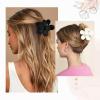 imageDEEKA Bachelorette Party Favors Bridesmaid Proposal Gifts 8 Pack Flower Hair Claw Clips with Floral Card Large Hair Clips Bridal Party Gift for Bridesmaids Last Toast On The CoastWhiteBlack