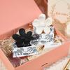 imageDEEKA Bachelorette Party Favors Bridesmaid Proposal Gifts 8 Pack Flower Hair Claw Clips with Floral Card Large Hair Clips Bridal Party Gift for Bridesmaids Last Toast On The CoastWhiteBlack