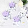 imageDEEKA Bachelorette Party Favors Bridesmaid Proposal Gifts 8 Pack Flower Hair Claw Clips with Floral Card Large Hair Clips Bridal Party Gift for Bridesmaids Last Toast On The CoastWhitePurple
