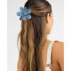 imageDEEKA Bachelorette Party Favors Bridesmaid Proposal Gifts 8 Pack Flower Hair Claw Clips with Floral Card Large Hair Clips Bridal Party Gift for Bridesmaids Last Toast On The CoastWhiteDusty Blue