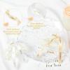 imageDEEKA Bridesmaid Proposal Gifts 8 Pack Pearl Bridesmaid Hair Claw Clips with Ribbon 3 Inch Hair Clips Bachelorette Party Favors Bridal Party Present Hair Accessories Half CircleHalf CircleWhiteChampagne
