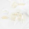 imageDEEKA Bridesmaid Proposal Gifts 8 Pack Pearl Bridesmaid Hair Claw Clips with Ribbon 3 Inch Hair Clips Bachelorette Party Favors Bridal Party Present Hair Accessories Half CircleRectangleLarge