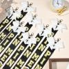 imageDEEKA Cheer Pin Me Ribbon for Backpack Glitter Cheerleader Keychain Bulk Cheer GiftsGold