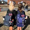 imageDEEKA Cheer Pin Me Ribbon for Backpack Glitter Cheerleader Keychain Bulk Cheer GiftsPink