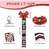 imageDEEKA Cheer Pin Me Ribbon for Backpack Glitter Cheerleader Keychain Bulk Cheer GiftsRed