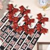 imageDEEKA Cheer Pin Me Ribbon for Backpack Glitter Cheerleader Keychain Bulk Cheer GiftsRed