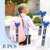 imageDEEKA Cheer Pin Me Ribbon for Backpack Glitter Cheerleader Keychain Bulk Cheer GiftsRoyal Blue