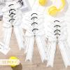 imageDEEKA Long Tail Rhinestones Cheer Bows 12 PCS Collegiate Style Cheer Bows Full Rhinestone Skinny Cheer Bow Ponytail Holder Handmade Bows for Girls Teens Cheerleader Sports WhiteWhite