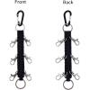 imageDEEKA Paracord Handmade Cheer Bows Holder for Cheerleading Teen Girls High School College SportsBlack