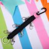 imageDEEKA Paracord Handmade Cheer Bows Holder for Cheerleading Teen Girls High School College SportsBlack