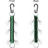 imageDEEKA Paracord Handmade Cheer Bows Holder for Cheerleading Teen Girls High School College SportsGreenBlack