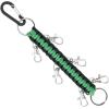 imageDEEKA Paracord Handmade Cheer Bows Holder for Cheerleading Teen Girls High School College SportsGreenBlack