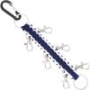 imageDEEKA Paracord Handmade Cheer Bows Holder for Cheerleading Teen Girls High School College SportsNavyWhite