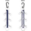 imageDEEKA Paracord Handmade Cheer Bows Holder for Cheerleading Teen Girls High School College SportsNavyWhite