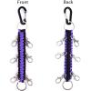 imageDEEKA Paracord Handmade Cheer Bows Holder for Cheerleading Teen Girls High School College SportsPurpleBlack