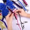 imageDEEKA Paracord Handmade Cheer Bows Holder for Cheerleading Teen Girls High School College SportsRoyal Blue
