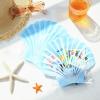 imageDEEKA Seashell Hangover Kit Bags Beach Bachelorette Party Favors Last Toast On The Coast Recovery Kit Resealable Pouch for Girls Trip Emergency SuppliesBlue