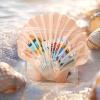 imageDEEKA Seashell Hangover Kit Bags Beach Bachelorette Party Favors Last Toast On The Coast Recovery Kit Resealable Pouch for Girls Trip Emergency SuppliesShell