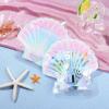 imageDEEKA Seashell Hangover Kit Bags Beach Bachelorette Party Favors Last Toast On The Coast Recovery Kit Resealable Pouch for Girls Trip Emergency SuppliesIridescent Mermaid Shell