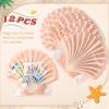 imageDEEKA Seashell Hangover Kit Bags Beach Bachelorette Party Favors Last Toast On The Coast Recovery Kit Resealable Pouch for Girls Trip Emergency SuppliesShell