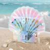 imageDEEKA Seashell Hangover Kit Bags Beach Bachelorette Party Favors Last Toast On The Coast Recovery Kit Resealable Pouch for Girls Trip Emergency SuppliesIridescent Mermaid Shell