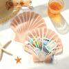 imageDEEKA Seashell Hangover Kit Bags Beach Bachelorette Party Favors Last Toast On The Coast Recovery Kit Resealable Pouch for Girls Trip Emergency SuppliesShell