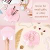 imageDEEKA Seashell Hangover Kit Bags Beach Bachelorette Party Favors Last Toast On The Coast Recovery Kit Resealable Pouch for Girls Trip Emergency SuppliesPink