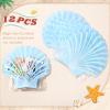 imageDEEKA Seashell Hangover Kit Bags Beach Bachelorette Party Favors Last Toast On The Coast Recovery Kit Resealable Pouch for Girls Trip Emergency SuppliesBlue