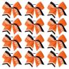imageDEEKA 12 PCS Softball Cheer Bows 8quot Softball Thread Large Cheer Hair Bows Ponytail Holder Handmade for Teen Girls Sports Cheerleader Royal BlueBlackWhiteOrangeBlackWhite