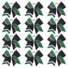 Black/Green/White