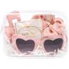 imageDEEKA 5 Pcs Bridesmaid Proposal Bag Set Gift Clear Makeup Toiletry Bag Bachelorette Party Favors Sunglasses Hair Claw Clips Scrunchies Knot Bracelets Bridal Wedding Party Gifts Sage GreenPink