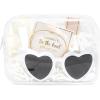 imageDEEKA 5 Pcs Bridesmaid Proposal Bag Set Gift Clear Makeup Toiletry Bag Bachelorette Party Favors Sunglasses Hair Claw Clips Scrunchies Knot Bracelets Bridal Wedding Party Gifts Sage GreenWhite